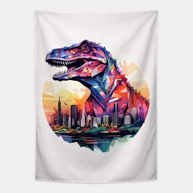 Dinosaur Animal World Wild Beast Predator Creature Tapestry by Cubebox