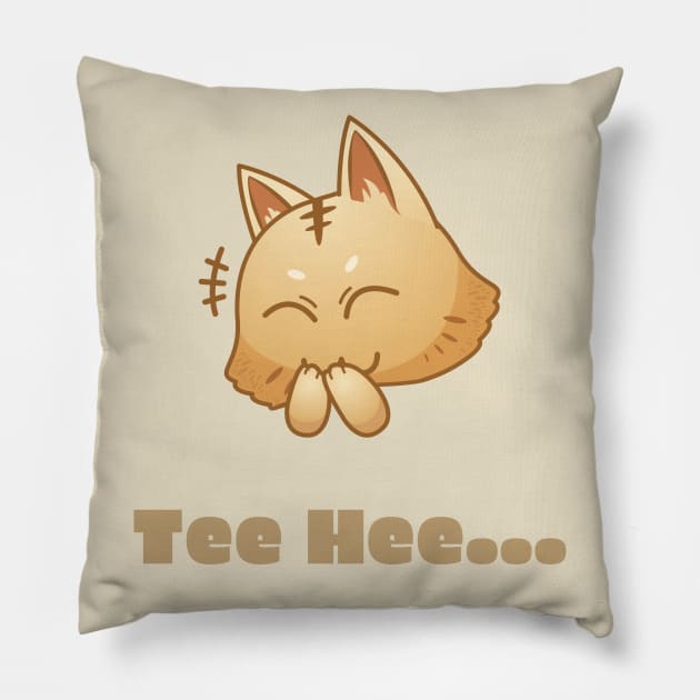 Tee Hee... Pillow by LegitHooligan