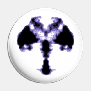 Abstract Rorschach inkblot Pin