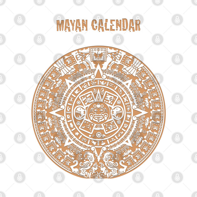 Ancient Mayan Calendar Symbol by Whites Designs