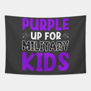 Purple Up For Military Kids Military Child Month USA Tapestry