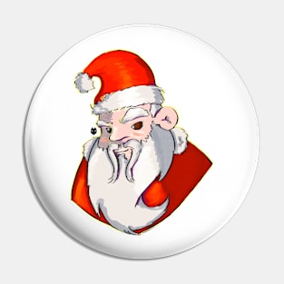 Santa Claus face Pin