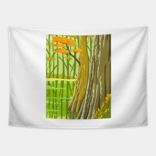 Congaree National Park in Columbia South Carolina United States WPA Poster Art Color Tapestry