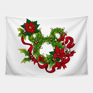 Festive Wreath Tapestry