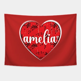 I Love Amelia First Name I Heart Amelia Tapestry