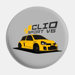 Renault Clio V6 (Yellow) Pin