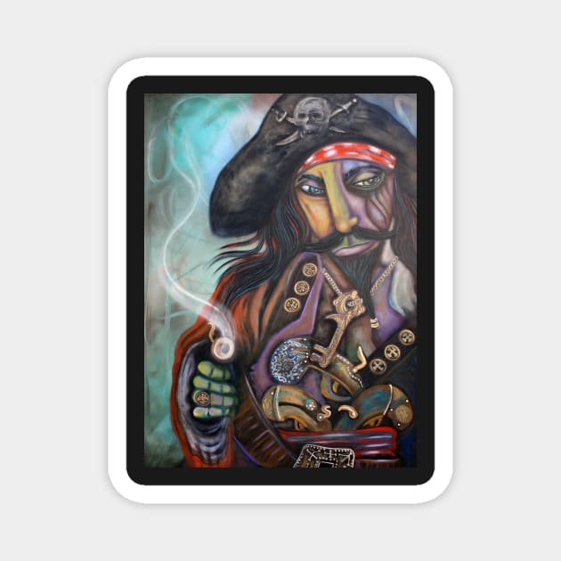 Captain Barbosa Magnet by barbosaart