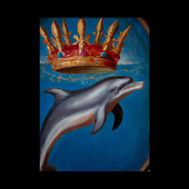 Dolphin with a Crown by maxcode