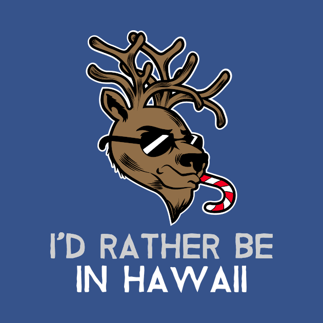 I'd Rather be in Hawaii (Christmas reindeer) by PersianFMts