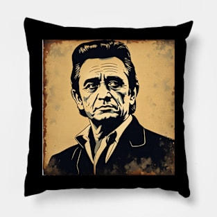 Johnny Cash Harmonious Hits Pillow