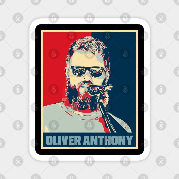 Oliver Anthony Hope Poster Popart Magnet by Odd Even