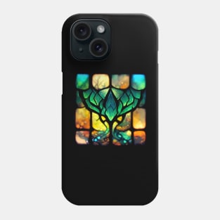 Elvish stained glass goblet Phone Case