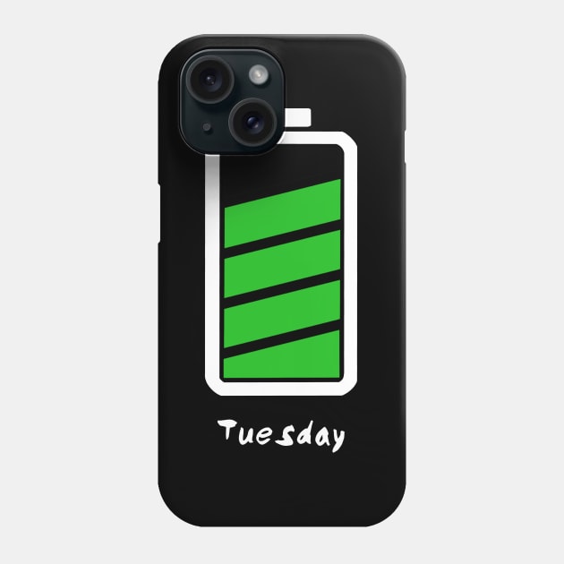 Tuesday battery Phone Case by pepques