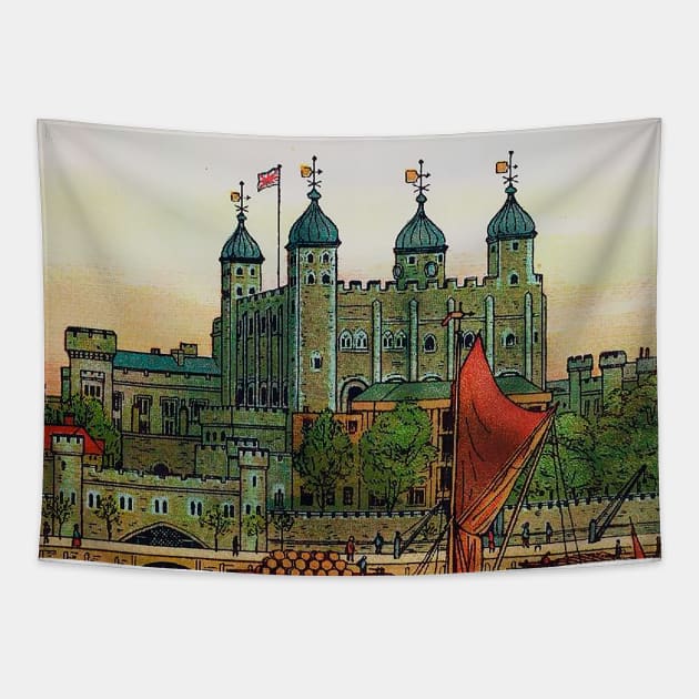 London Tower Tapestry by Marccelus