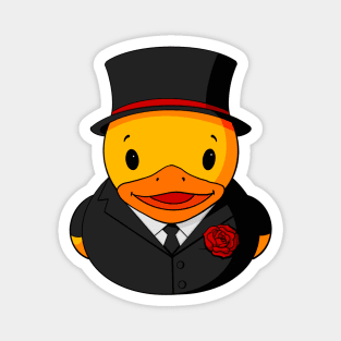 Rubber Duck Groom Magnet