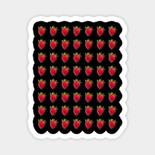 Minimalistic strawberry patern design Magnet