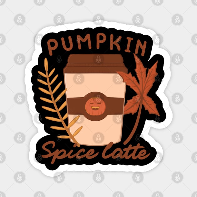 spice latte Magnet by Karyavna