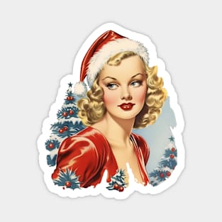 Vintage Mrs Claus Magnet