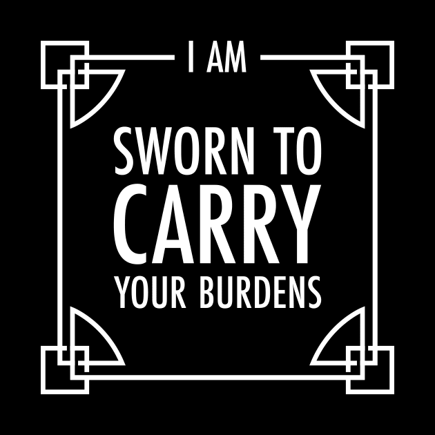 I am Sworn to Carry Your Burdens - Lydia Skyrim Bag by RetroReview