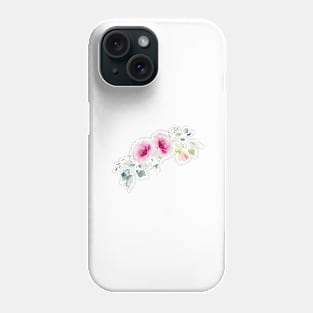 Soft delicate Botanicals - dark background - Zaylee Raine Collection Phone Case