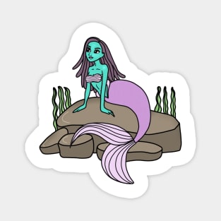 Girls mermaid, Birthday Girl Ocean Magnet