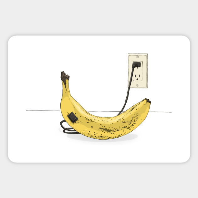 Electric banana - Electricity - Sticker