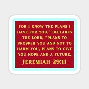 Bible Verse Jeremiah 29:11 Magnet