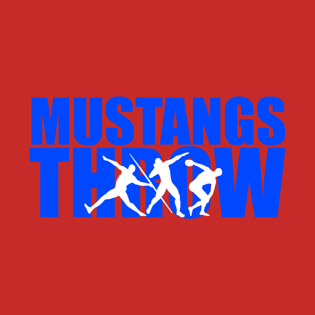 Mustangs Throw Team Shirt by Athletics Inc