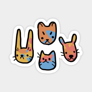 Four Cute Animals Magnet