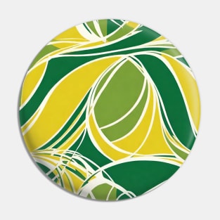 Modern Green Yellow Asymmetric Patterns And Very Expressive Abstractions Pin