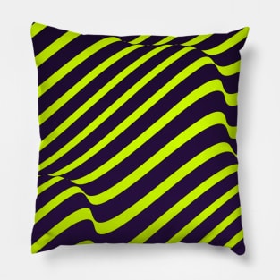 Synthwave purple green Pillow