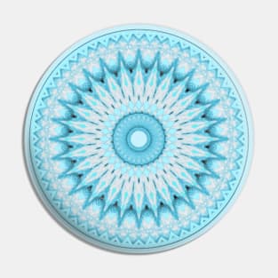 Soft Turquoise Mandala Pin