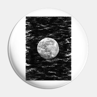 Detailed Bright Super Moon. For Moon Lovers Pin