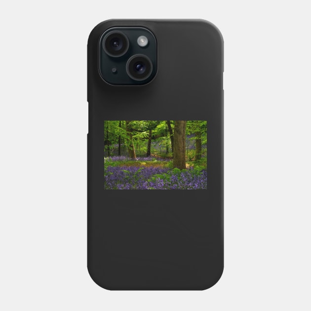 English Bluebell Woodland Phone Case by MartynUK