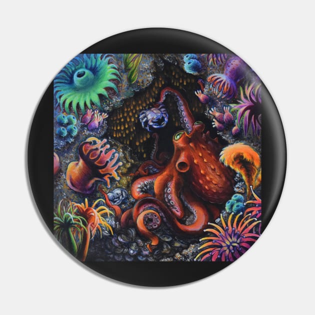 Octopus Garden of Earthly Delights Pin by RJKpoyp