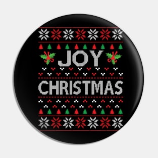 Joy Christmas Pin