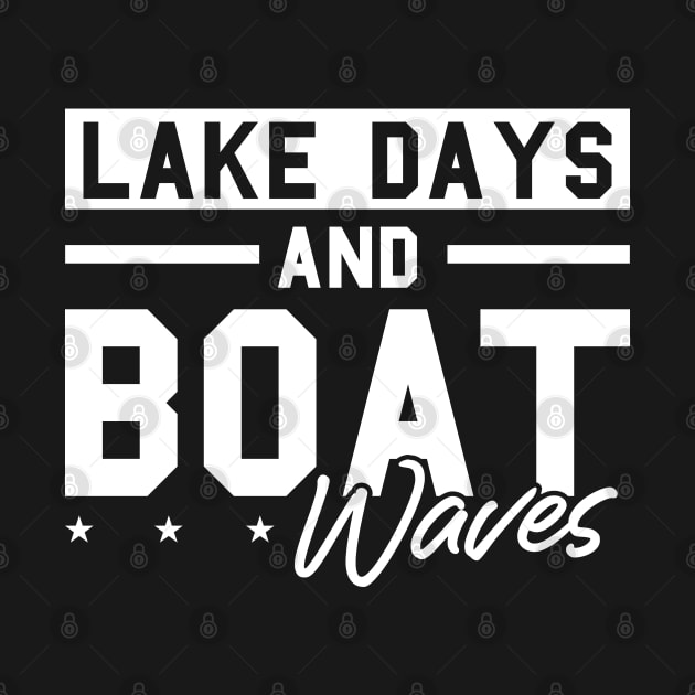 Lake Days an Boat Waves Pontoon Boat captain  Motor Boating by Riffize