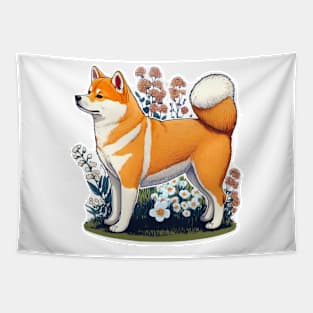 Regal Corgi Tapestry