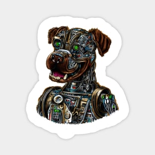 Cyborg Dog Magnet