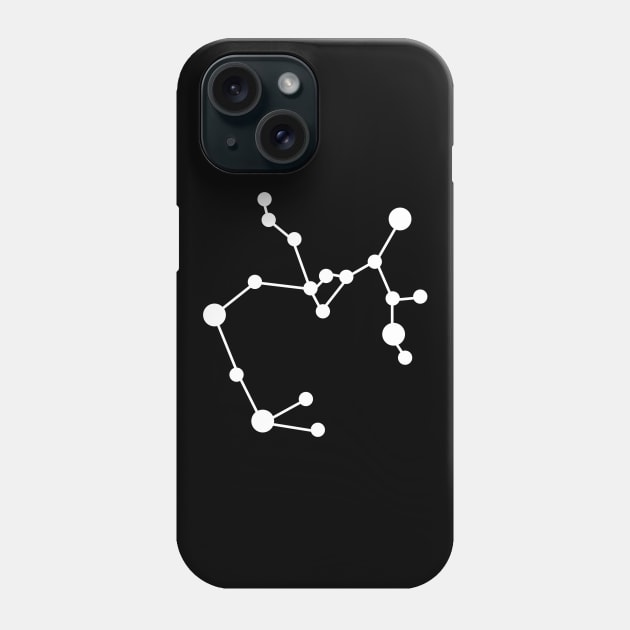 Zodiac sign Sagittarius constellation Phone Case by galaxieartshop