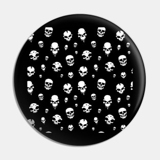 Hand drawn skull pattern Pin