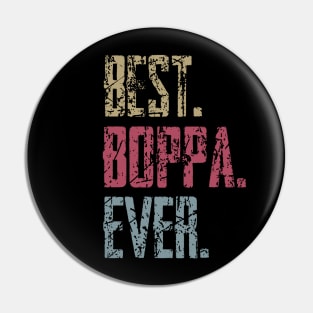 Vintage Best Boppa Ever Retro Funny Quotes Happy Fathers Day Pin