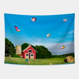 When Pigs Fly Tapestry