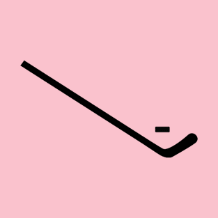 Pink Hockey Stick and Puck T-Shirt