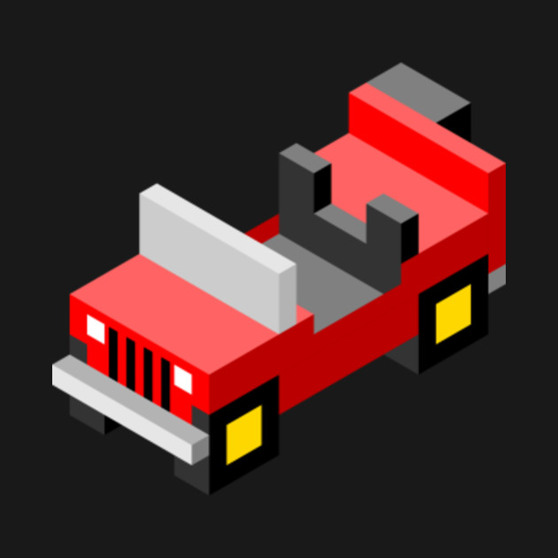 Isometric Red Off Road Car T Shirt Teepublic 919200 1