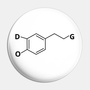 Dopamine Molecule Dog Pin