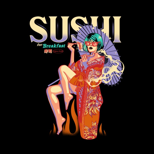 Sushi Geisha by Heymoonly