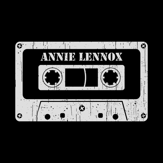 Annie Lennox - Vintage Cassette White by FeelgoodShirt