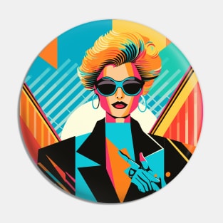 A Bold Woman of the 80s Pin