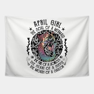 April Girl The Soul Of A Mermaid Hippie T-shirt Tapestry